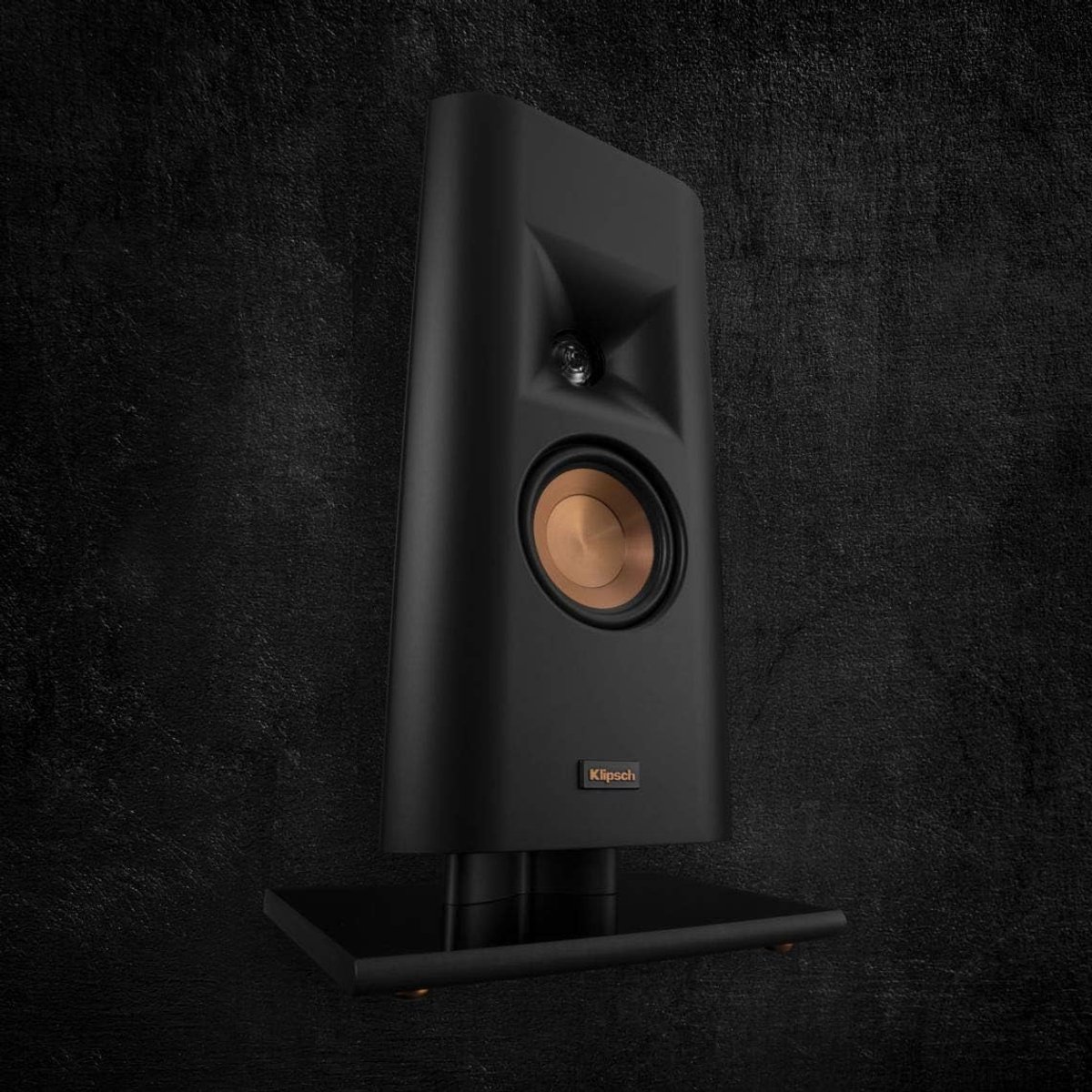 Home Luidspreker - Vloerstaande Luidspreker - Home Cinema Geluid - Hoorn Geladen Akoestiek - Slanke Muur Oplossing - Mat Zwart