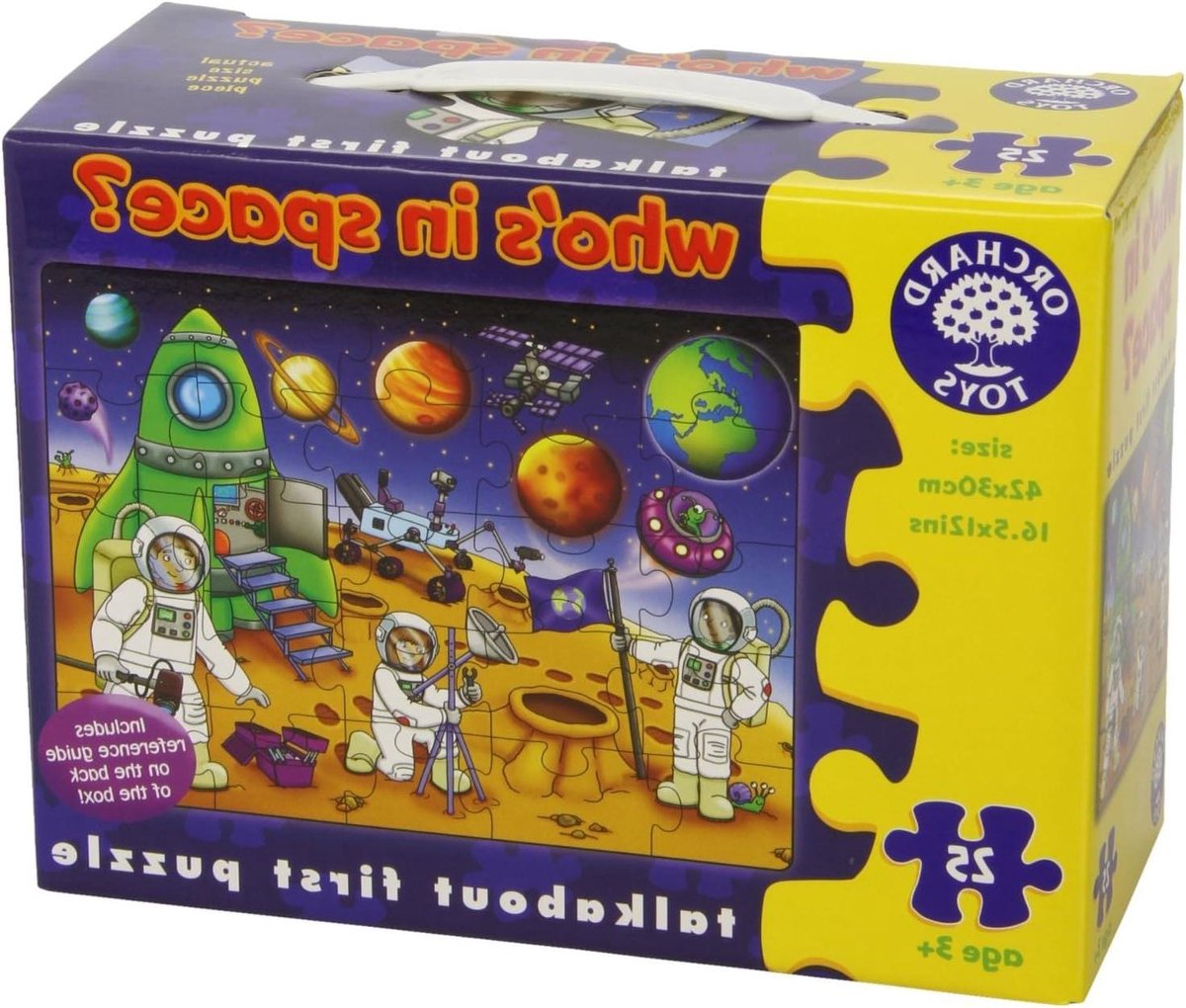 Legpuzzel Ruimte - Kinderpuzzel Puzzelspel - Leren en Spelen - Met Ruimtefeiten - 42 x 30cm - Meerkleurig