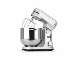 VIEMAE Deegmachine - Kneedmachine - Elektrische Deegmixer - Keukenmachine - RVS - 6L - 6 Versnellingen - Stille Motor - Zilver