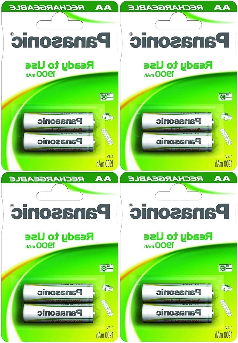 Oplaadbare AA Batterijen - Accu's Mignon - Apparaten Voeden - Direct Klaar Voor Gebruik - 8 Stuks - Zilver