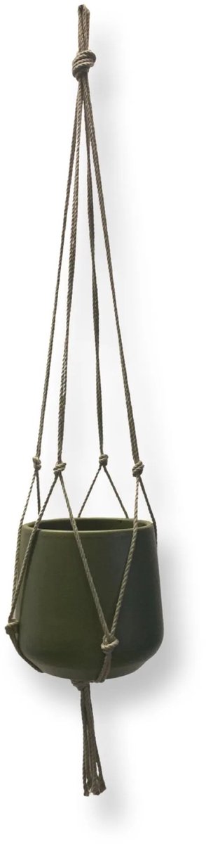 Minimalist Plant Hanger - Choose color and length - Beige - 70 cm long - Cotton cord - Suitable for Pot with Diameter up to 15 cm - Handmade in our Macramé Atelier - Price per Piece - Note: Excluding Pot - Including Shipping Costs