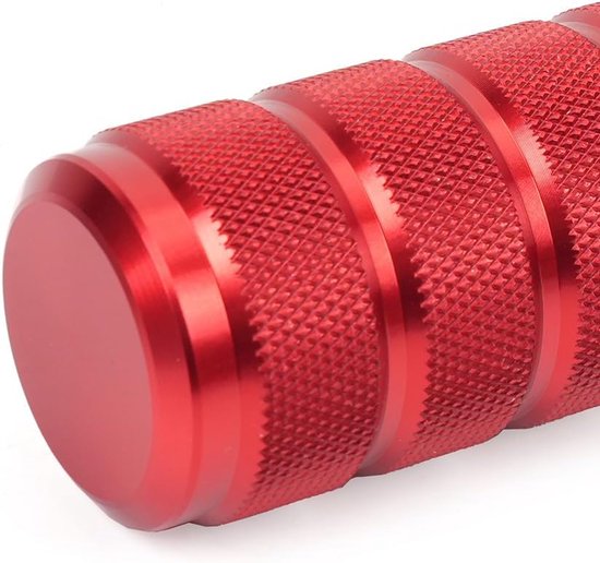 Versnellingspookknop Auto - Schakelknop Universeel - Auto Interieur Upgraden - Aluminiumlegering Materiaal - 3 Adapters 8 10 12mm - Rood — afbeelding 5
