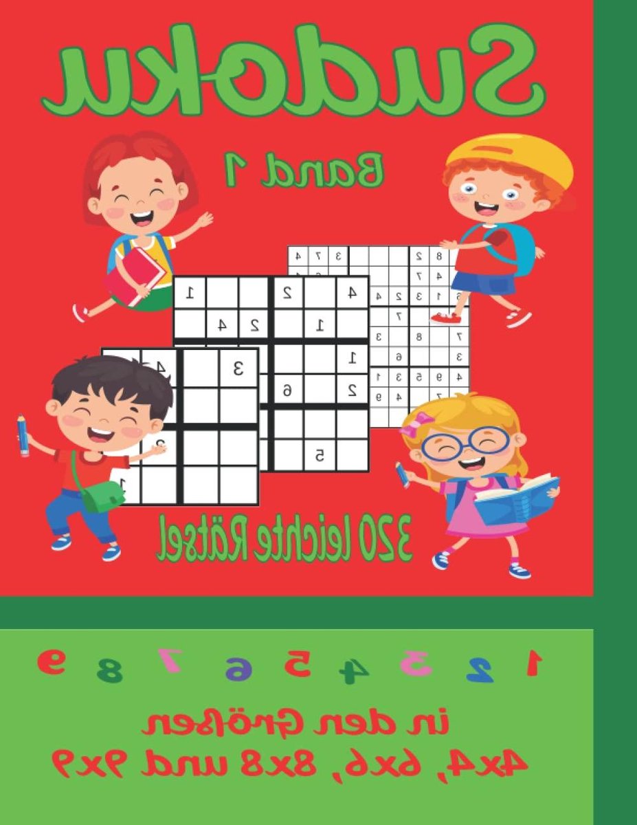 Sudoku Kinder Rätselheft - Logica Spel - Hersenkrakers Oplossen - Kindvriendelijke Instructies - A4 Formaat - Kleurrijk