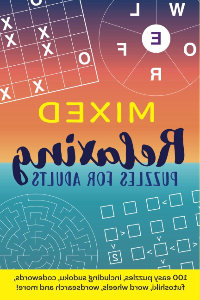Puzzelboek Volwassenen - Puzzelboek Mix - Ontspanning Zoeken - 100 Diverse Puzzels - 15 x 23 cm - Multicolor
