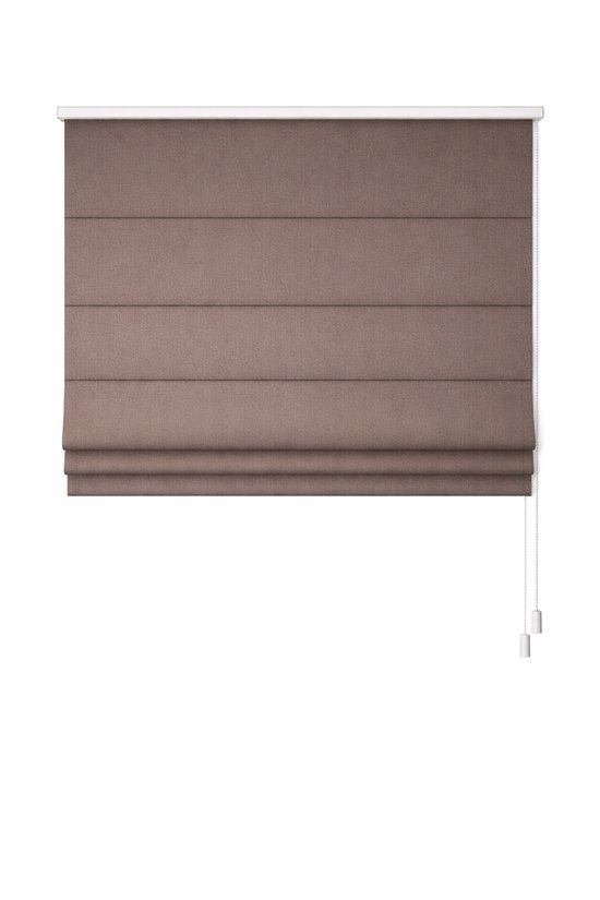 Vouwgordijn Sencys – 60x180 cm – Taupe / Grijsbruin – Lichtdoorlatend – Met Baleinen – Store Bateau