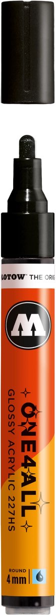 Molotow One4All 227HS (4mm) Marker - Glanzend Zwart - Glossy Black