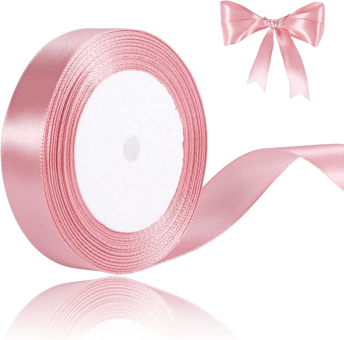 Roze Satijnen Cadeaulint 22m x 2cm voor Bruiloften, Verjaardagen en Feestdecoraties