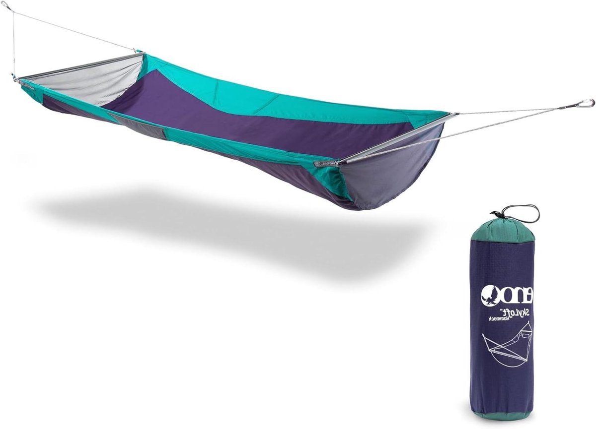 Hangmat - Outdoor bed - Ontspannen in de natuur - 2-in-1 slaap en relax modus - 213 x 91 cm