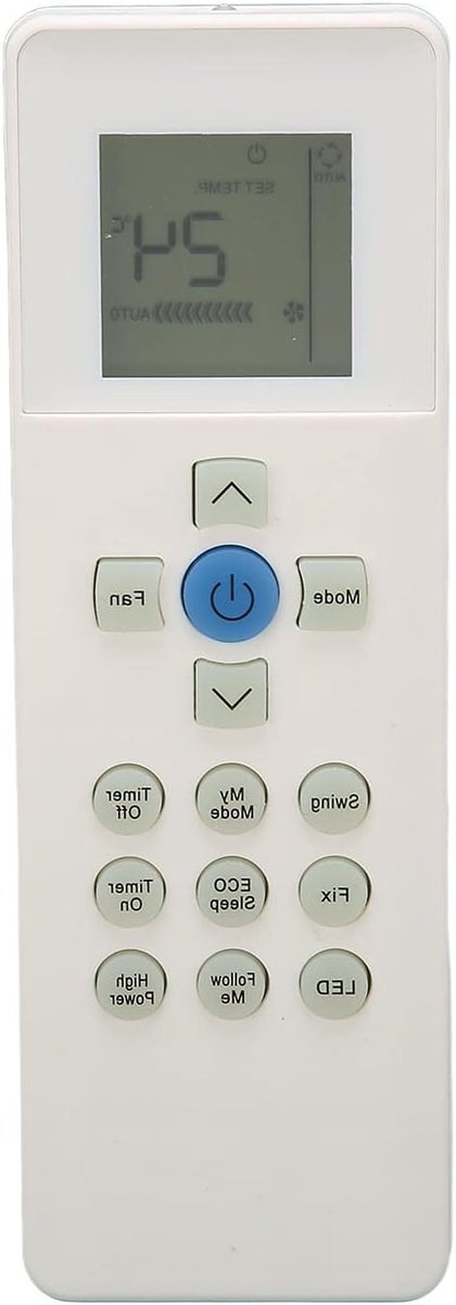 Vervangende Afstandsbediening voor Carrier Airconditioners, Compatibel met RG67N, RG67V en Meer, Ideaal voor Thuisgebruik