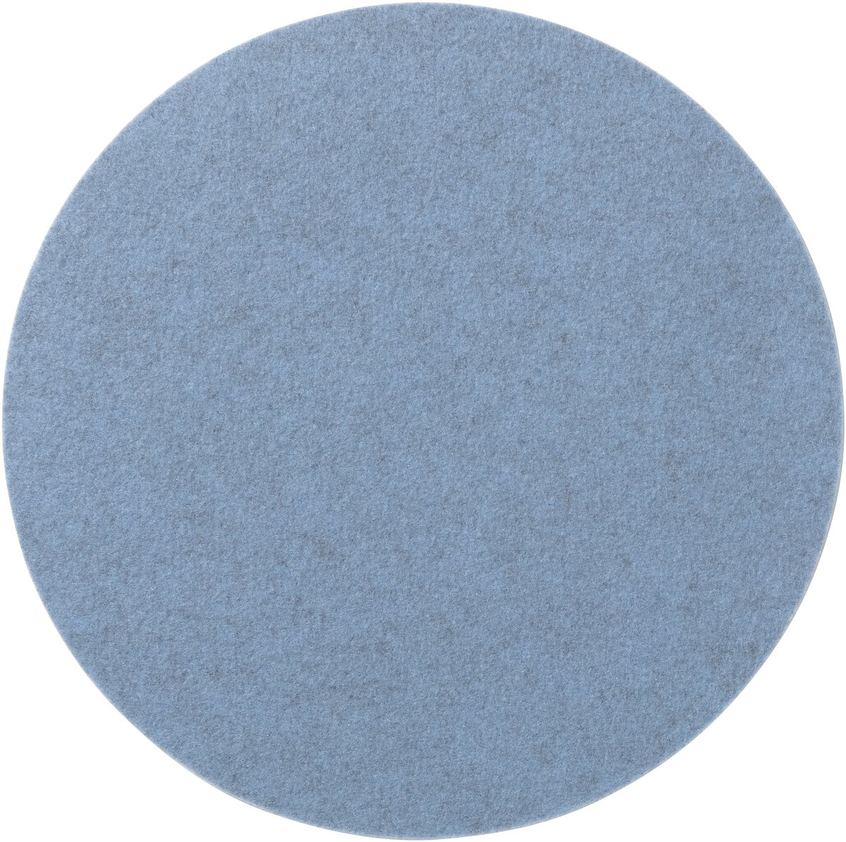 Vilt Placemats Rond 2-delig met Onderzetters Lichtblauw - 5mm