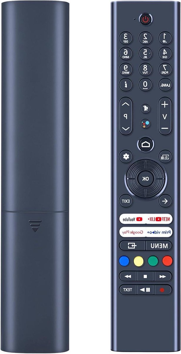 Afstandsbediening - RC45192 afstandsbediening - TV bedienen - Spraakuitgang functie - 22.7 cm - Zwart