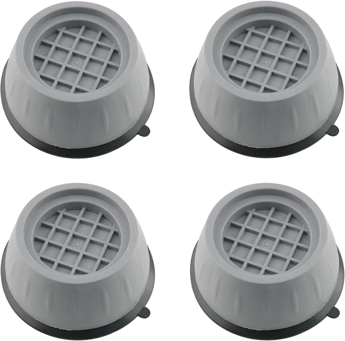 Wasmachine Voet Pads - Apparaat Dempers - Apparaten Stabiliseren - Rubberen Bandenkwaliteit - 8 cm Breed - Zwart