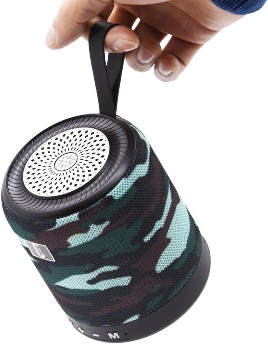 Draadloze Luidspreker - Bluetooth Speaker FM-radio - Muziek Streamen Bellen - Waterdicht Stofdicht Schokbestendig - 5 W - Zwart