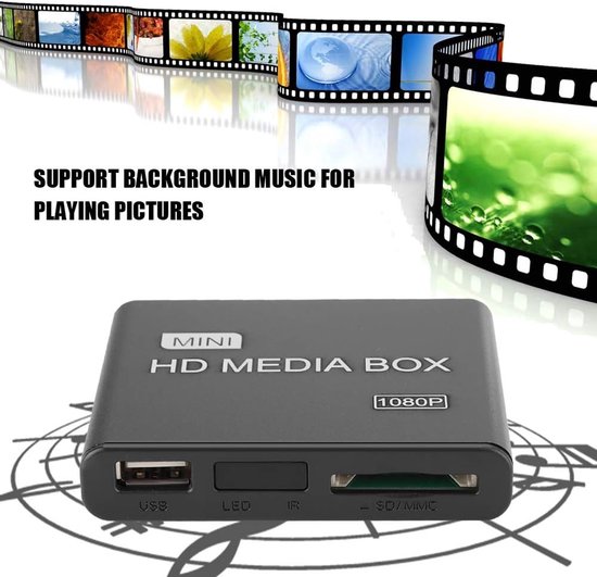 Digitale Mediaspeler - Videospeler HD - Oude TV Moderniseren - Automatische Loopweergave - 1080p - Wit — afbeelding 4