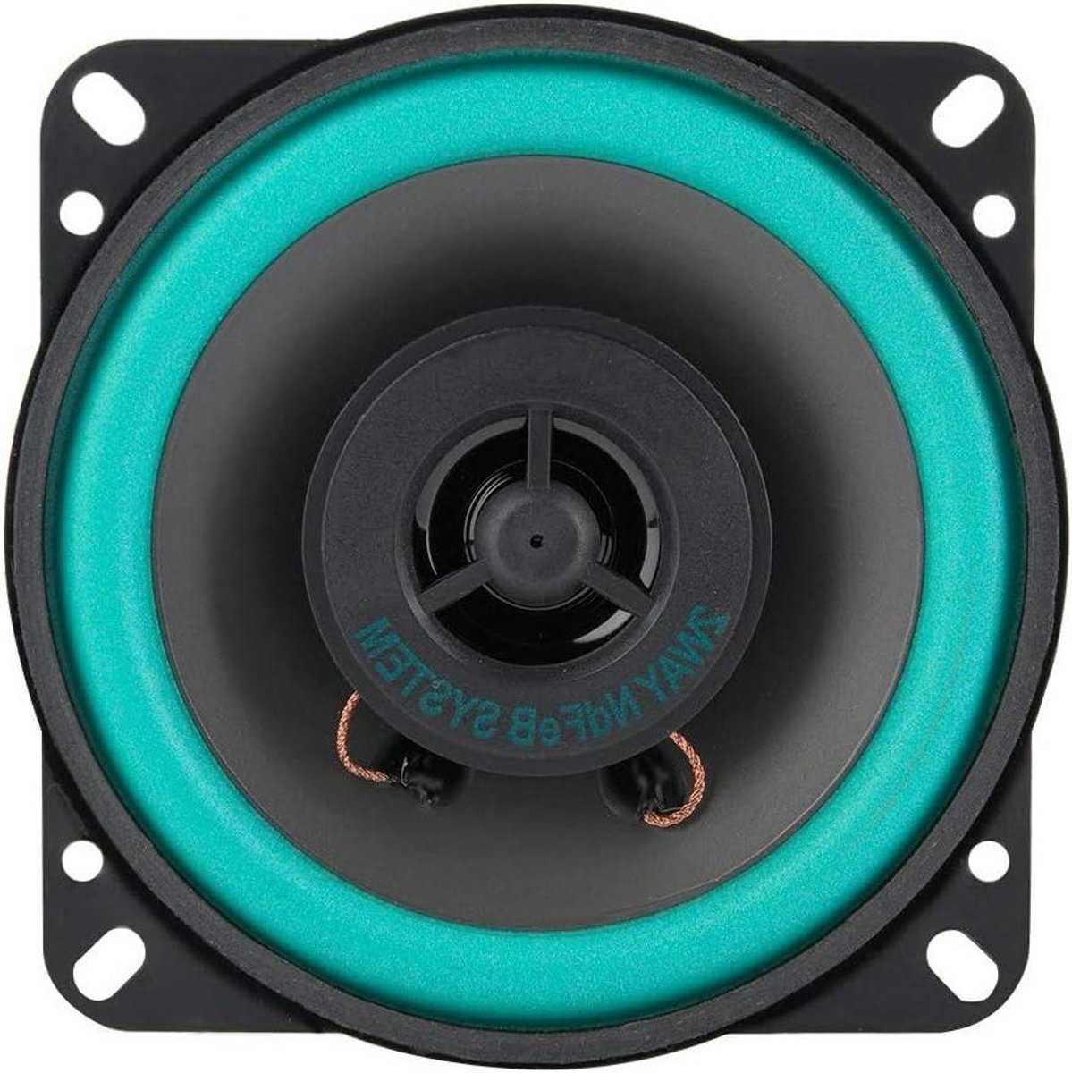 Auto Hochtöner - Koaxiale Luidsprekers - Auto Audio - 100W Super Power - 4 Zoll - Zwart en groen