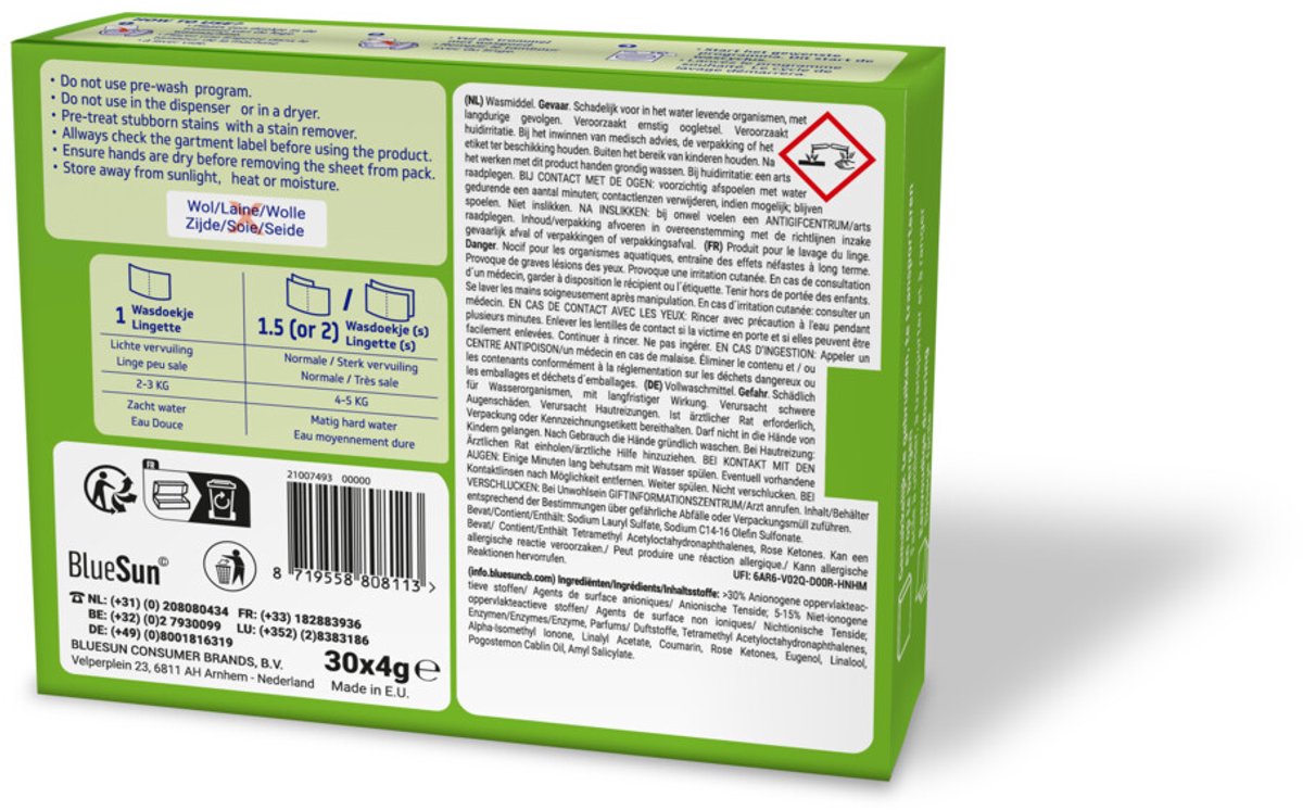 Dreft Wasmiddel Doekjes Regular - 30 stuks