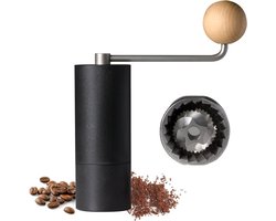 Core® Coffee Grinder - Moka Pot - Koffiemolens - Roestvrij staal - Instelbare Maalgraad - Zwart - 5cm x 5cm x 13cm