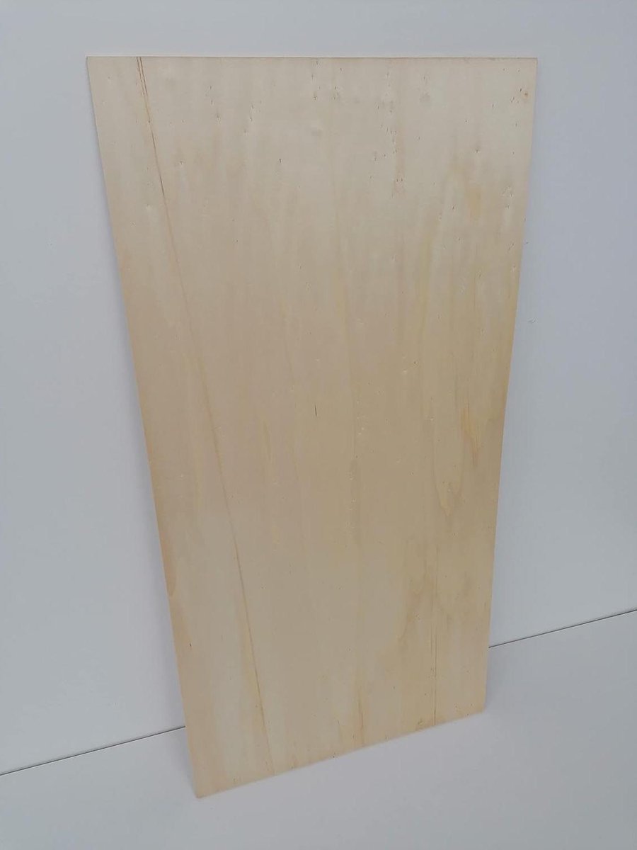 Multiplex Platen - Houten Platen - Houtbewerking Hobby - Zacht Hout - 500x250x5 mm - Natuurlijk