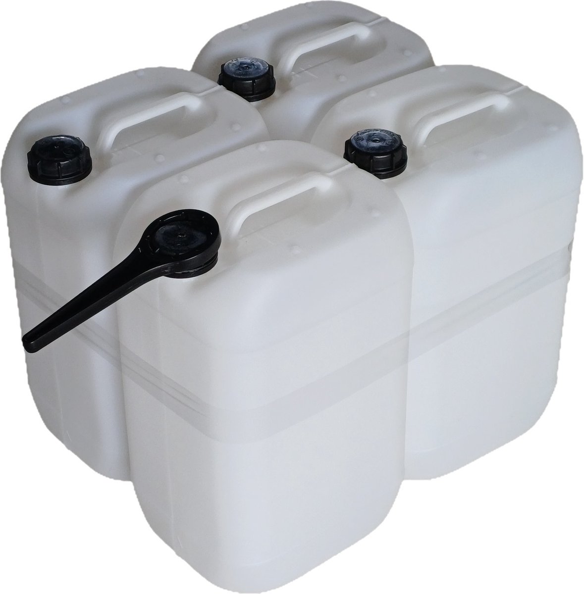 4 x 25 liter - Jerrycan - 100 liter Jerrycans - slotdop - dopsleutel - gereedschap