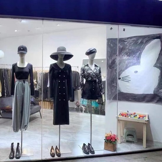 Dames Mannequin - Etalagepop Buste - Kleding Presenteren - Afneembare Kop en Armen - Verstelbaar 140-190 cm - Zilver — afbeelding 3