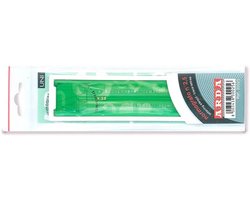 Normografiegereedschap - Tekensjabloon Cijfers - Technisch Tekenen - Sjabloon Standaard Uni - 286 x 43 cm - Groen