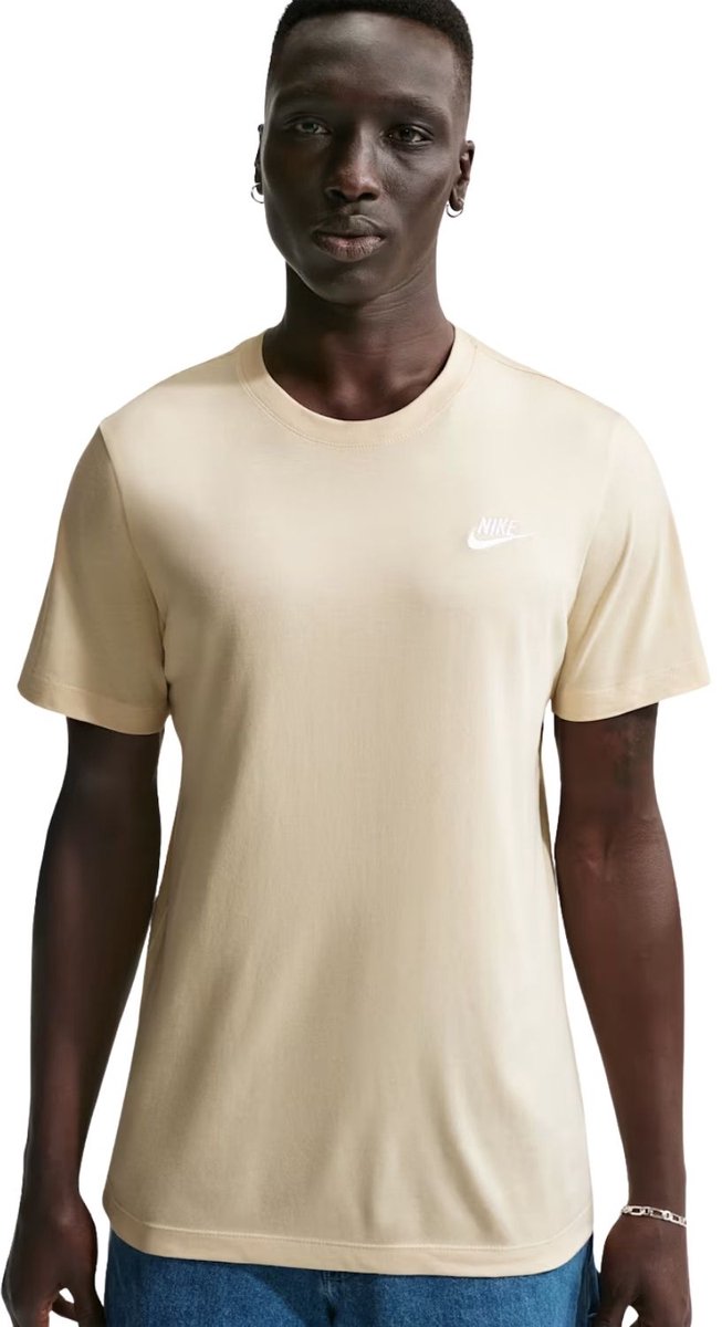 Nike Sportswear Club Heren T-shirt Ar4997-229 Kleur Bruin