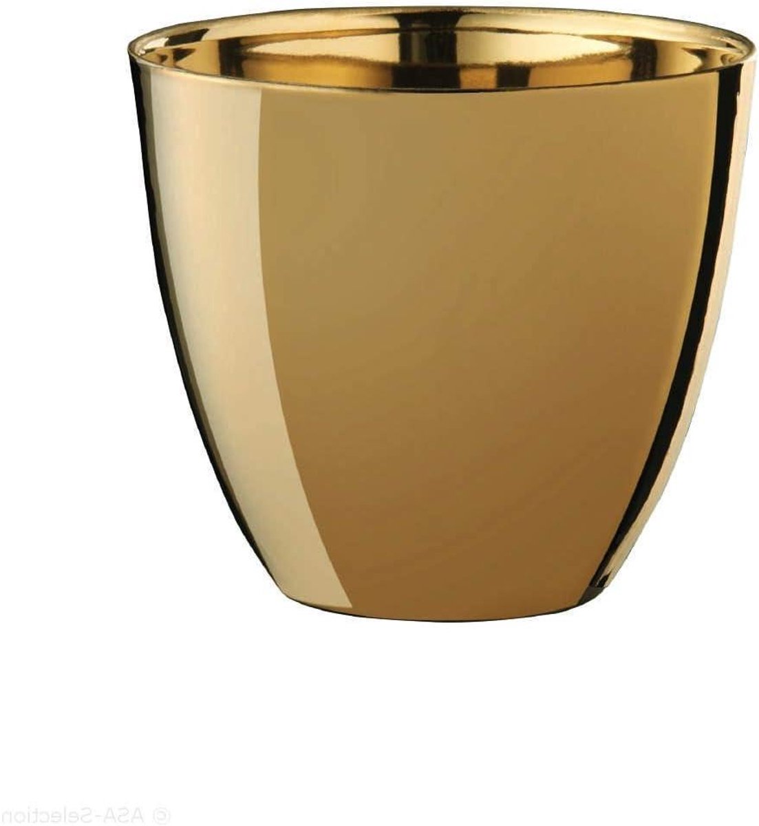 Windlicht - Lantaarn Kaars - Gezelligheid Creëren - Fijn Porselein - 8 cm Hoogte - Goud