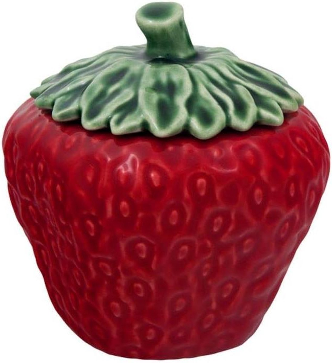 Aardbeien Terrine - Soepkom Kom - Eten Serveren - Natuurlijk Aardewerk - 1.05 Kwarts - Rood