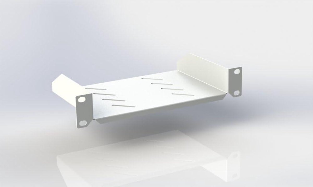 Rack Plank - Server Plank - Apparatuur Plaatsen - Stabiel Ontwerp - 140mm Diep - Lichtgrijs