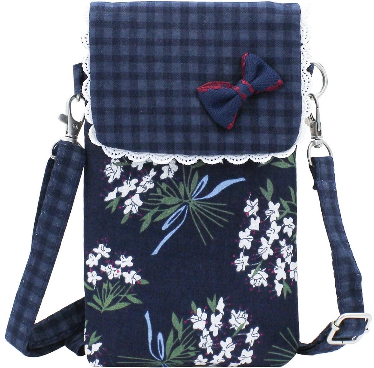 Dailygoods- Telefoon Tas Klein - Schoudertas - Katoen - 20 x 11.5 x 1.5 cm - Lichtgewicht 70 gr - Met Rits - Voor Reizen/Daten/Winkelen - Telefoonhoes
