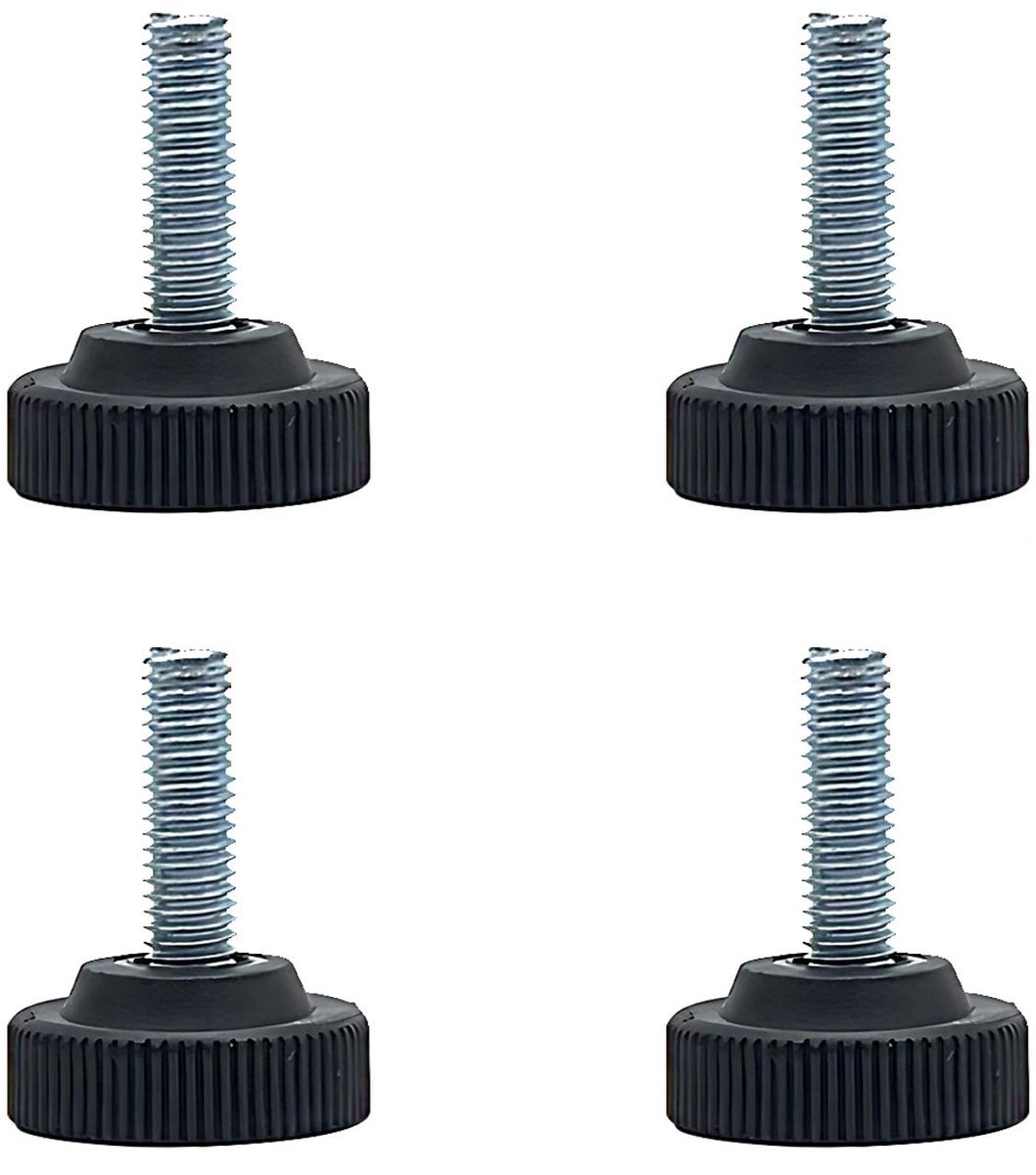 Dailygoods- Nivelleringsvoeten verstelbaar - Meubelnivelleringsschroeven - Antislip meubelpoten - Ronde bodemschroeven - Bescherming voor vloeren - Slijtvast en vochtbestendig