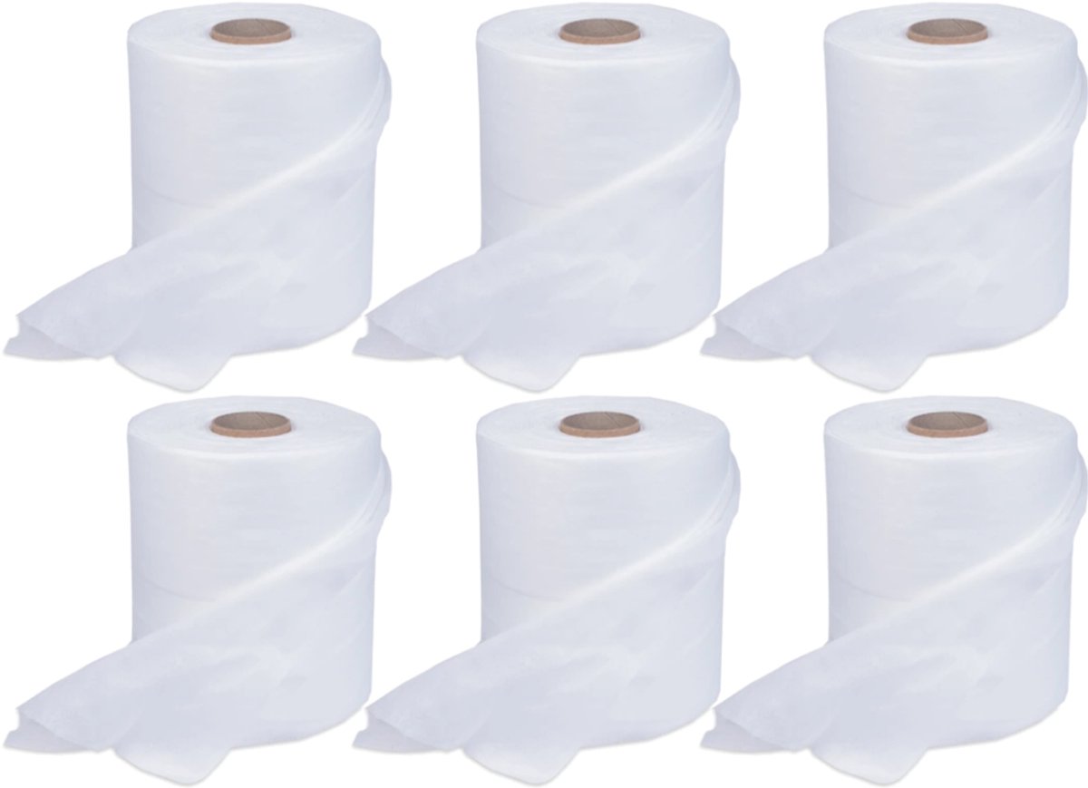 Statische Wisdoeken op Rol | 6x100 vellen van 60x20cm | Swifferdoekjes | Stofwisdoekjes