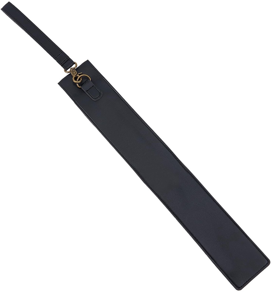 Dailygoods- Drumstick Tas Draagbaar - Drumstick Houder - PU Leer - Compact 40,5 x 6,6 cm - Geschikt voor Drummers - Zwart - Drumstickhouder