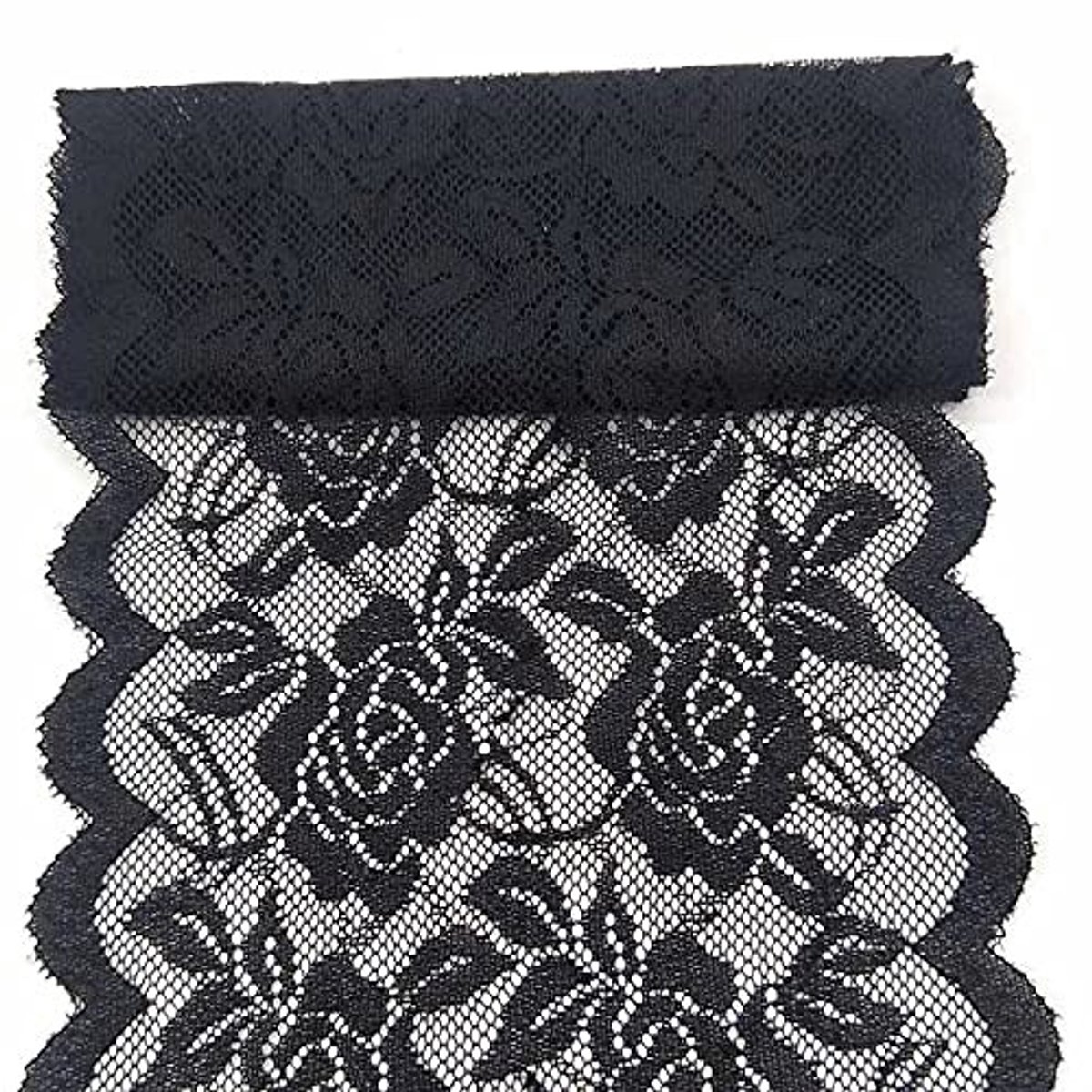 Dailygoods- Kant 15 cm breed - Kanten Rol - Tafelloper - Bruiloft Decoratie - Sierlint - Handgemaakt met Hoge Kwaliteit - Decoratielint