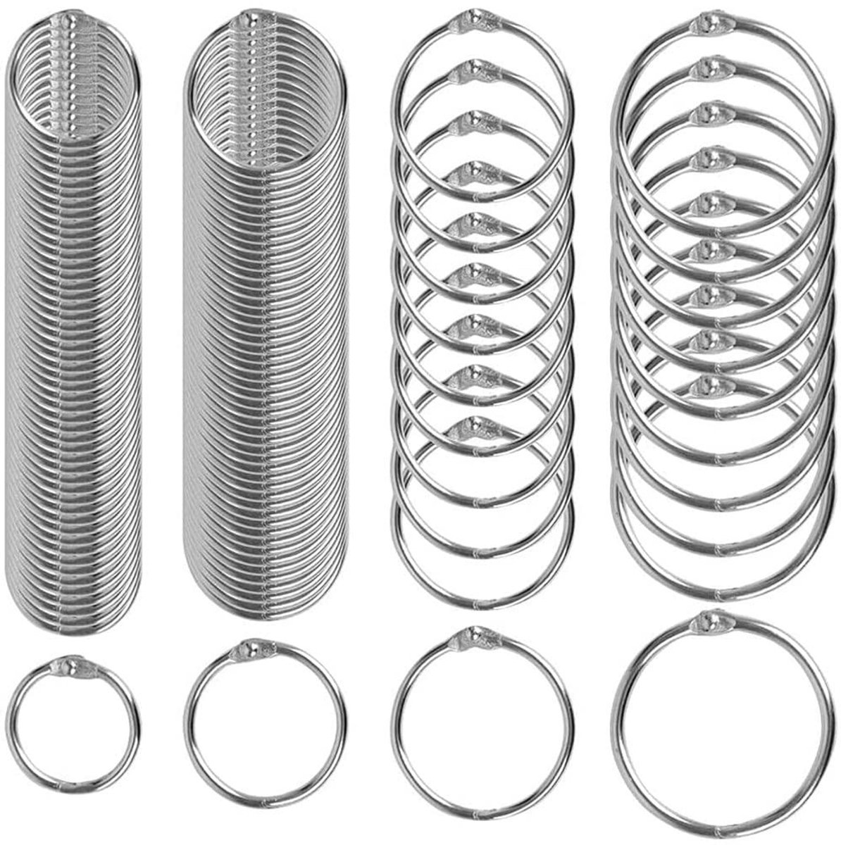 Dailygoods- Boekenringen 160 Stuks - Verbindingsringen - Boekring Klein - Boekbinder - Waterdicht - Roestvrij Staal - Glad Oppervlak - Bindringen