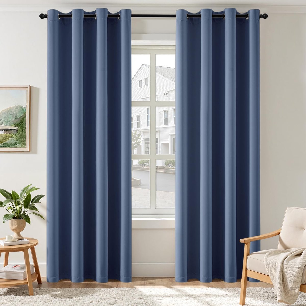 Dailygoods- Verduisteringsgordijnen Set van 2 - Hoogwaardige verduisteringstechnologie - Decoratieve isolerende gordijnen - Effectieve zicht- en zonwering - Minimaal 80% verduistering - Elegante plooivorming