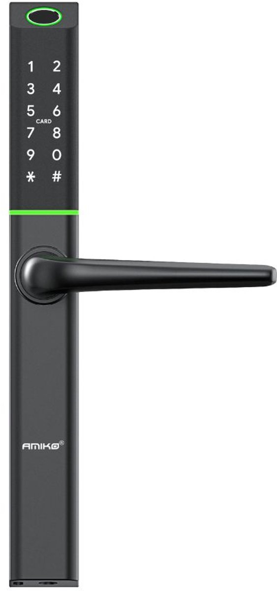 AMIKO S3 Smart Door Lock WiFi & Bluetooth – Elektronisch Deurslot met Fingerprint, RFID & App-bediening voor Woning, Kantoor & Airbnb