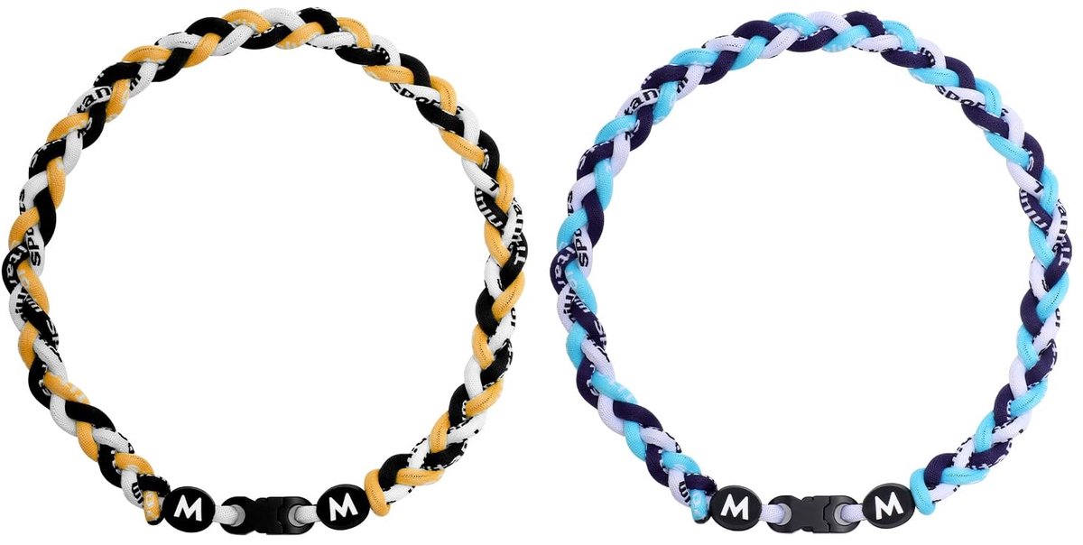 Dailygoods- Honkbalketting Gevlochten - Nylon Honkbalketting - Sportketting - Teamgeschenken - 45,7 cm - Geschikt voor 13 jaar en ouder - Honkbalaccessoire