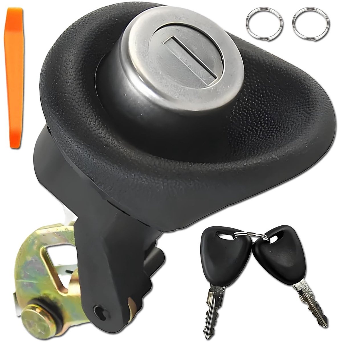Dailygoods- Achterklepslot voor Renault Twingo/Dacia Logan/Sandero - Cilinderslot met sleutels - Vergrendeling - Kofferbak - Duurzaam materiaal - Betrouwbare werking - Deurslot