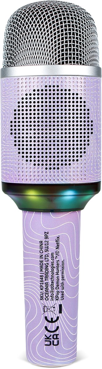 KPop Demon Hunters - Huntr/x - Finale - draadloze karaoke microfoon voor kinderen - LED lichteffect - speaker - stemvervorming — afbeelding 3