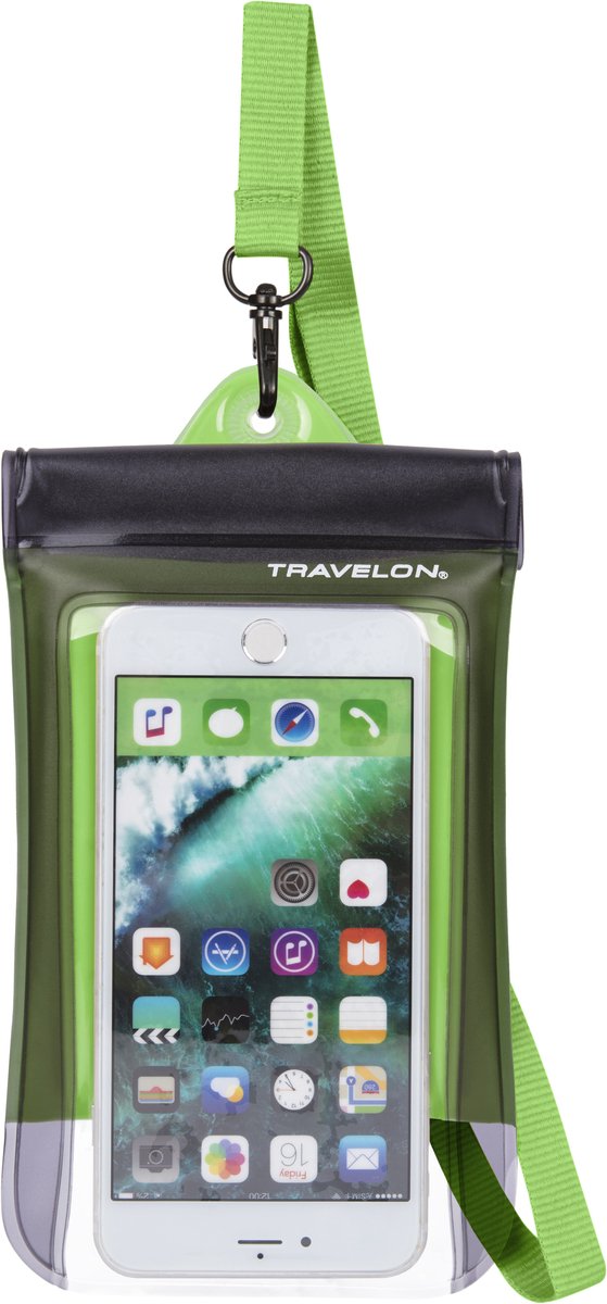 Travelon Waterbestendige Telefoon Hoes – Onderwater Tot 20 Meter - Blijft Drijven - iPhone & Android - Blauw
