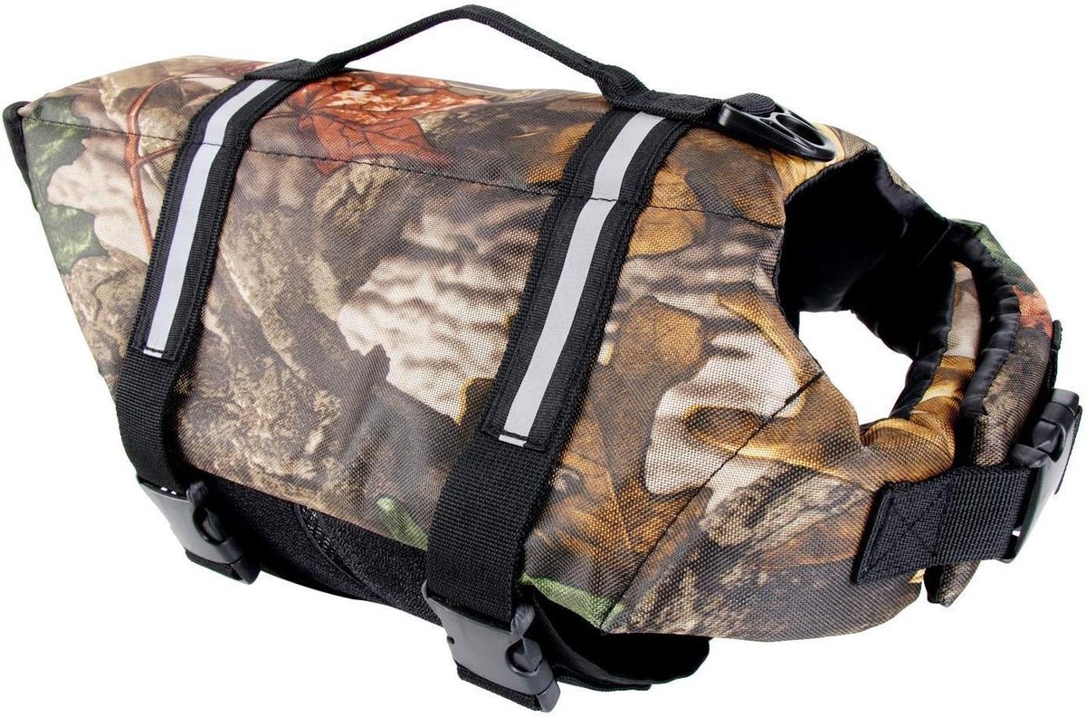 Camo Pet reddingsvest met verstelbare gespen voor honden | (XS, S, M, L, XL)