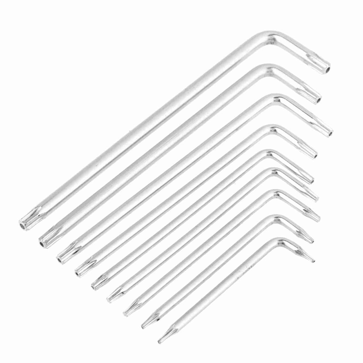 Dailygoods- Inbussleutelset 9 Stuks - L Vorm - Torx T6-T27 - Universele Sleutel - Reparatietool - Handgereedschap Kits - Sleutelset
