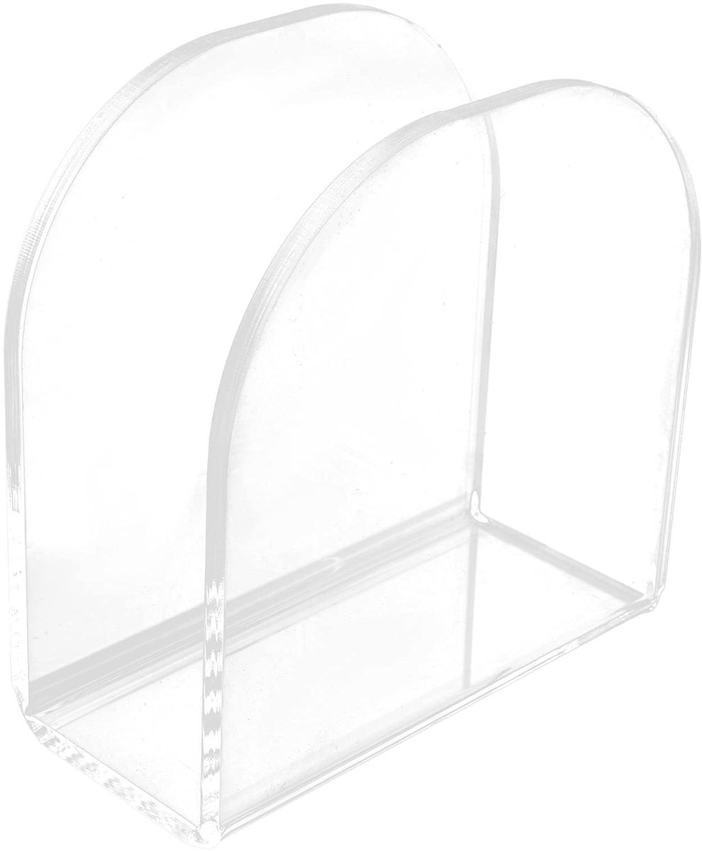 Dailygoods- Servethouder U-vormig - Transparante Acryl Servethouder - Staande Servettenhouder - Ruimtebesparend - Geschikt voor Keuken/Restaurants - Eenvoudig mee te nemen - Servetdispenser