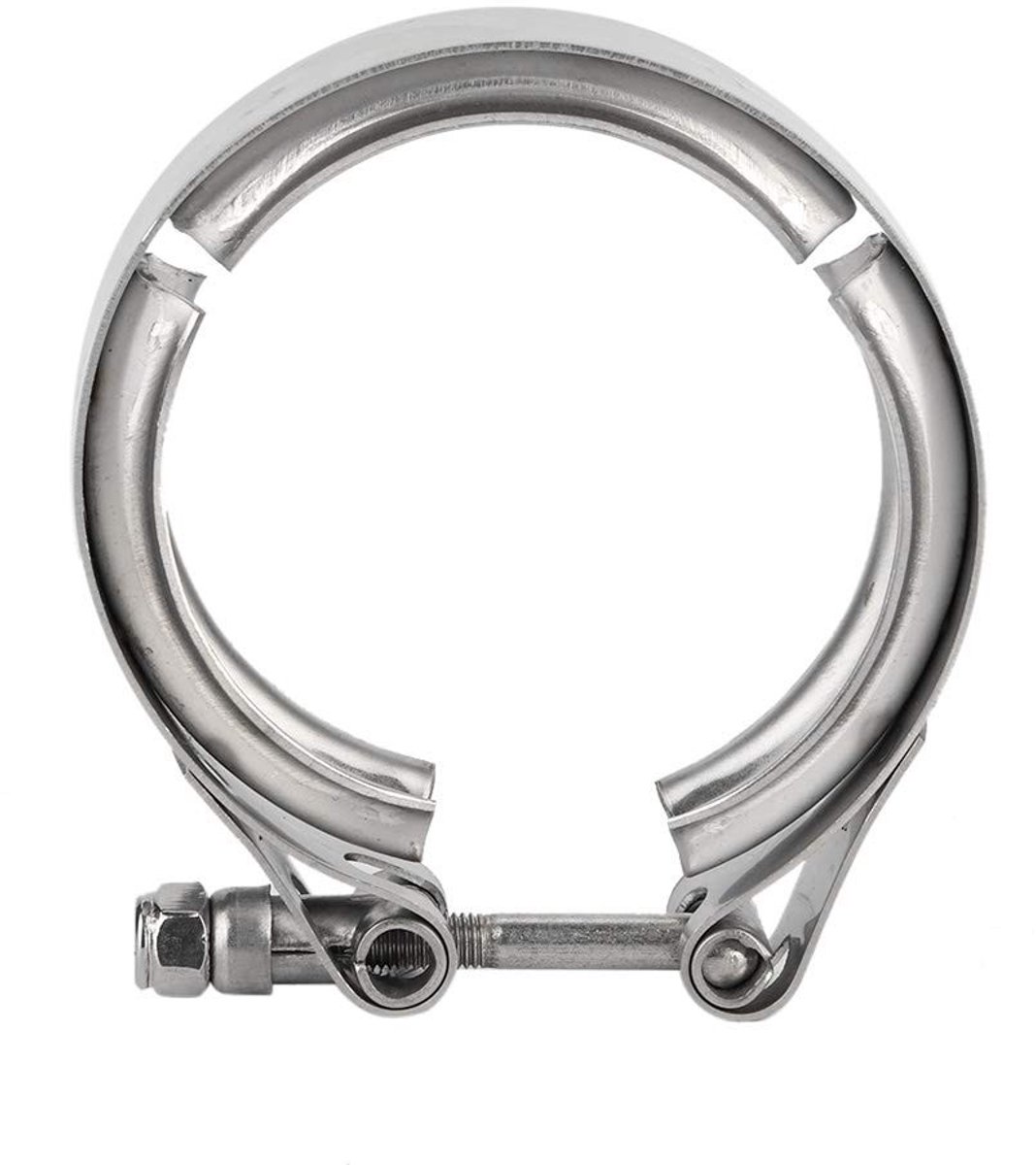 Dailygoods- Uitlaatklem 2.5 Inch - V-Band Turbo Klem - Schokbestendig - Antiroest - Geschikt voor Auto's/Motoren - Eenvoudige Installatie - Uitlaatbeugel