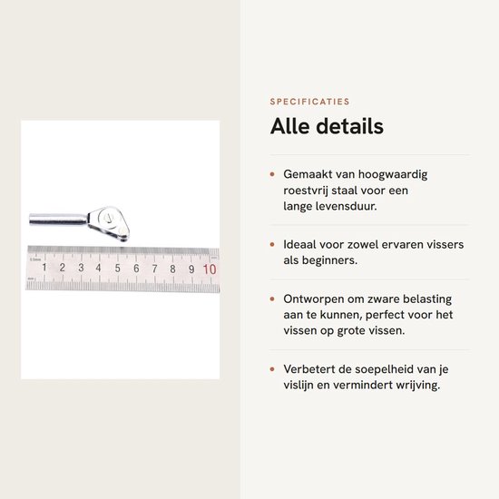 Allecto - Fishing Rod Tip - Roller Rod Tip Guide - Duurzaam - 5/6/7/8mm - Trolling Accessoire - Geschikt voor Bootvissen — afbeelding 2