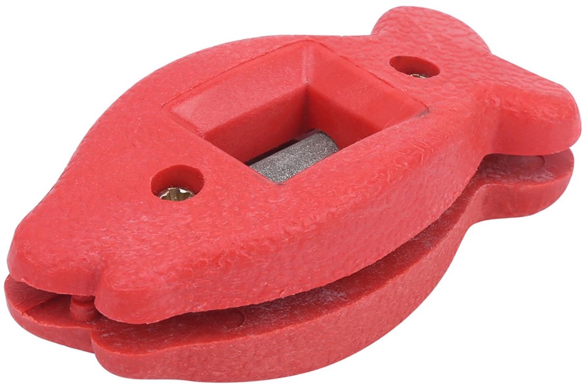 Dailygoods- Schaatsmesslijper Lichtgewicht - Roterende Slijper - Verstelbaar - Draagbare Slijper - Opbergtas - Schattig Ontwerp - Schaatsenslijper