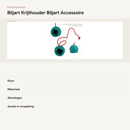 Biljart Krijthouder Set van 4, Rubber Snookertafel Accessoire in Groen, Geschikt voor Biljart Pooltafel Cue Stick. — afbeelding 3
