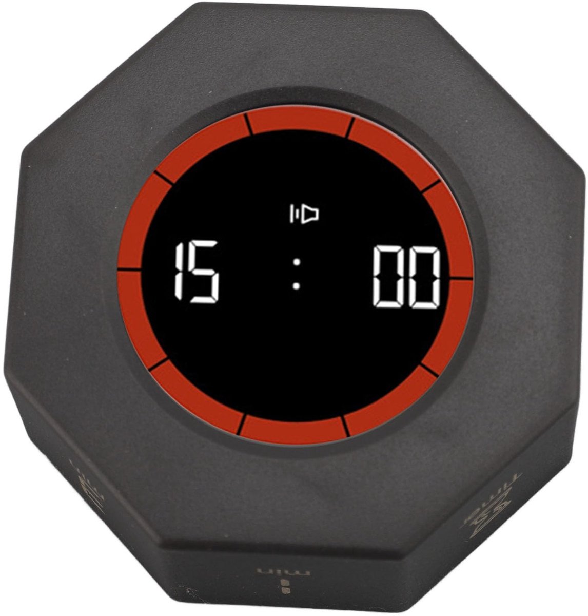 Dailygoods- Pomodoro Timer - Desk Timer met G-sensor - Afteltimer - Stopwatch - Minimalistisch Ontwerp - 7 Vooraf Ingestelde Tijden - Productiviteitstimer