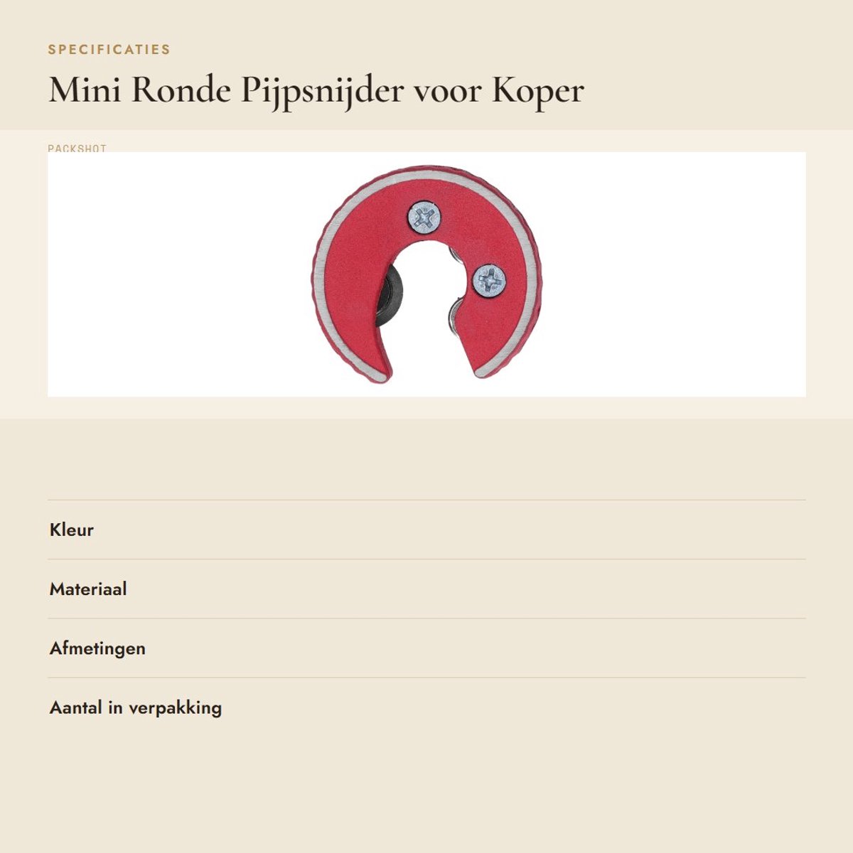 Dailygoods- Pijpsnijder 15 mm - Antislipfunctie - Zinklegering - Koperen/Aluminium Buizensnijder - Snijgereedschap - Comfortabel in gebruik thumbnail 6